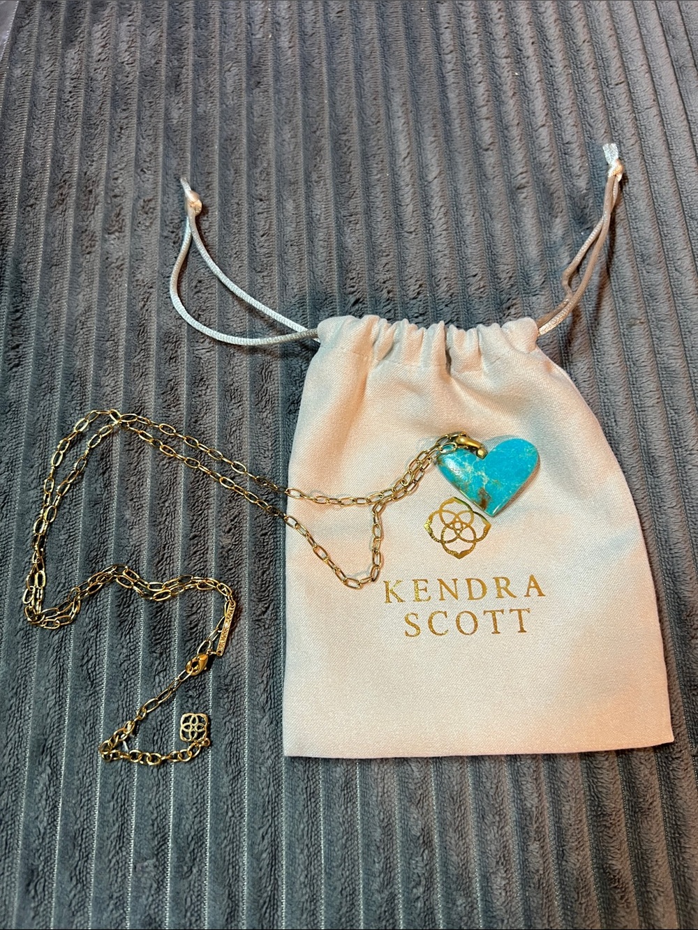 Kendra Scott Poppy 14k Goldplated & Magnesite Heart Pendant Necklace In Brass